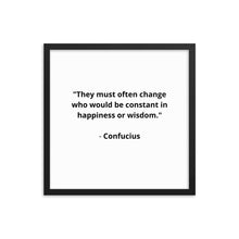 Load image into Gallery viewer, Spiritual Confucius Quote Framed Poster
