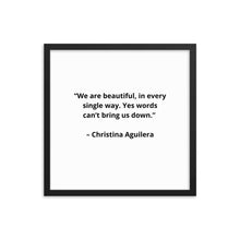 Load image into Gallery viewer, Music Christina Aguilera Framed Poster