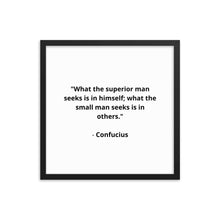 Load image into Gallery viewer, Spiritual Confucius 4 Framed Poster