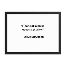 Load image into Gallery viewer, Steve McQueen Framed Poster