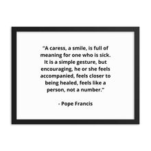 Load image into Gallery viewer, Pope Francis Framed Poster