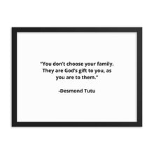Load image into Gallery viewer, Desmond Tutu Family Framed Poster