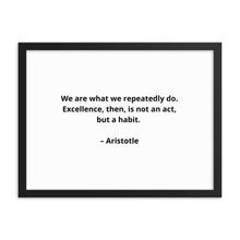 Load image into Gallery viewer, Aristotle Inspirational Framed Poster