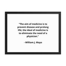 Load image into Gallery viewer, William J. Mayo Doctor Framed Poster