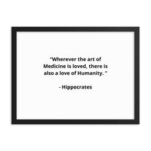 Load image into Gallery viewer, Hippocrates Doctor Framed Poster