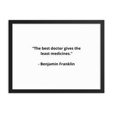 Load image into Gallery viewer, Benjamin Franklin Doctor Framed Poster