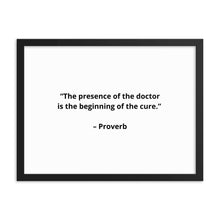 Load image into Gallery viewer, Proverb Doctor Framed Poster