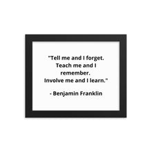 Load image into Gallery viewer, Benjamin Franklin Framed Poster