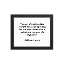 Load image into Gallery viewer, William J. Mayo Doctor Framed Poster
