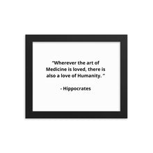 Load image into Gallery viewer, Hippocrates Doctor Framed Poster