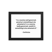 Load image into Gallery viewer, Spiritual Confucius Quote Framed Poster