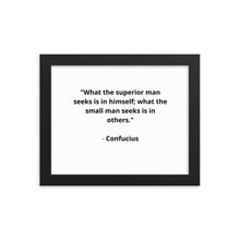Load image into Gallery viewer, Spiritual Confucius Quote Framed Poster