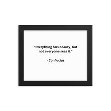 Load image into Gallery viewer, Spiritual Confucius Quote Framed Poster