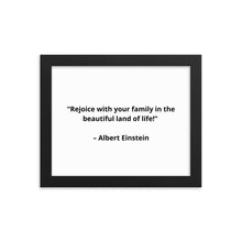 Load image into Gallery viewer, Family Albert Einstein Framed Poster