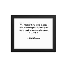 Load image into Gallery viewer, Pets Louis Sabin Framed Poster