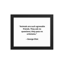Load image into Gallery viewer, Pet George Eliot Framed Poster