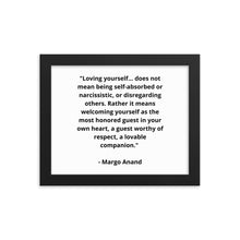 Load image into Gallery viewer, Self-Love Margo Anand Framed Poster