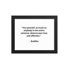 Load image into Gallery viewer, Self-Love Buddha Framed Poster