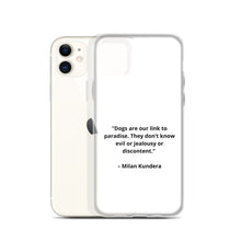 Load image into Gallery viewer, Milan Kundera Dog Love iPhone Case