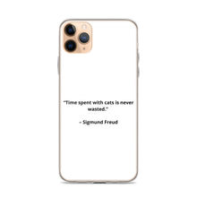 Load image into Gallery viewer, Sigmund Freud Love Cats iPhone Case