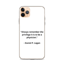 Load image into Gallery viewer, Daniel P. Logan Doctor iPhone Case