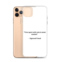 Load image into Gallery viewer, Sigmund Freud Love Cats iPhone Case