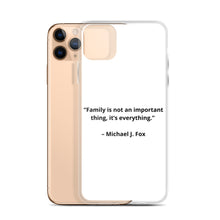 Load image into Gallery viewer, Michael J. Fox Family iPhone Case