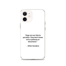 Load image into Gallery viewer, Milan Kundera Dog Love iPhone Case