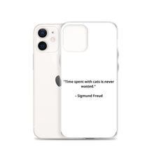 Load image into Gallery viewer, Sigmund Freud Love Cats iPhone Case