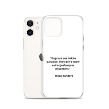 Load image into Gallery viewer, Milan Kundera Dog Love iPhone Case