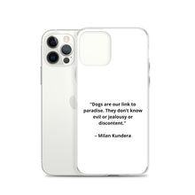 Load image into Gallery viewer, Milan Kundera Dog Love iPhone Case