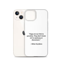 Load image into Gallery viewer, Milan Kundera Dog Love iPhone Case