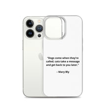 Load image into Gallery viewer, Mary Bly Dog/Cat Love iPhone Case