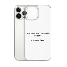 Load image into Gallery viewer, Sigmund Freud Love Cats iPhone Case