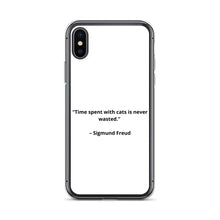 Load image into Gallery viewer, Sigmund Freud Love Cats iPhone Case