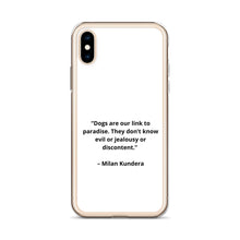Load image into Gallery viewer, Milan Kundera Dog Love iPhone Case