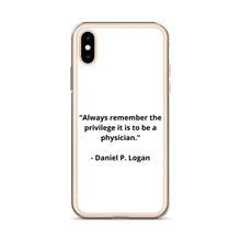 Load image into Gallery viewer, Daniel P. Logan Doctor iPhone Case