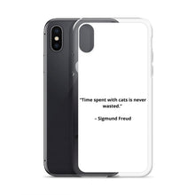 Load image into Gallery viewer, Sigmund Freud Love Cats iPhone Case