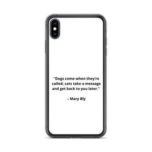 Load image into Gallery viewer, Mary Bly Dog/Cat Love iPhone Case