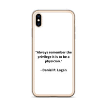 Load image into Gallery viewer, Daniel P. Logan Doctor iPhone Case