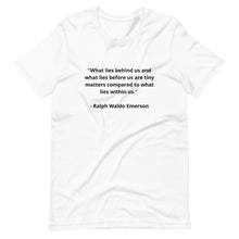 Load image into Gallery viewer, Self -Love Ralph Waldo Emerson Unisex T-shirt