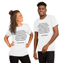 Load image into Gallery viewer, Entrepreneur Quotes Barack Obama Unisex T-shirt