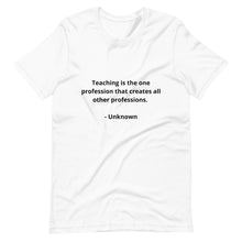 Load image into Gallery viewer, Teachers Unknown Unisex T-shirt