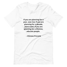 Load image into Gallery viewer, Teachers Chinese Proverb Unisex T-shirt