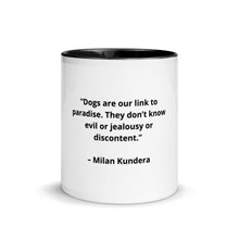 Load image into Gallery viewer, Milan Kundera Dog Love Mug