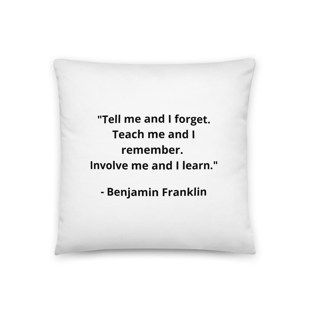 Benjamin Franklin Pillow