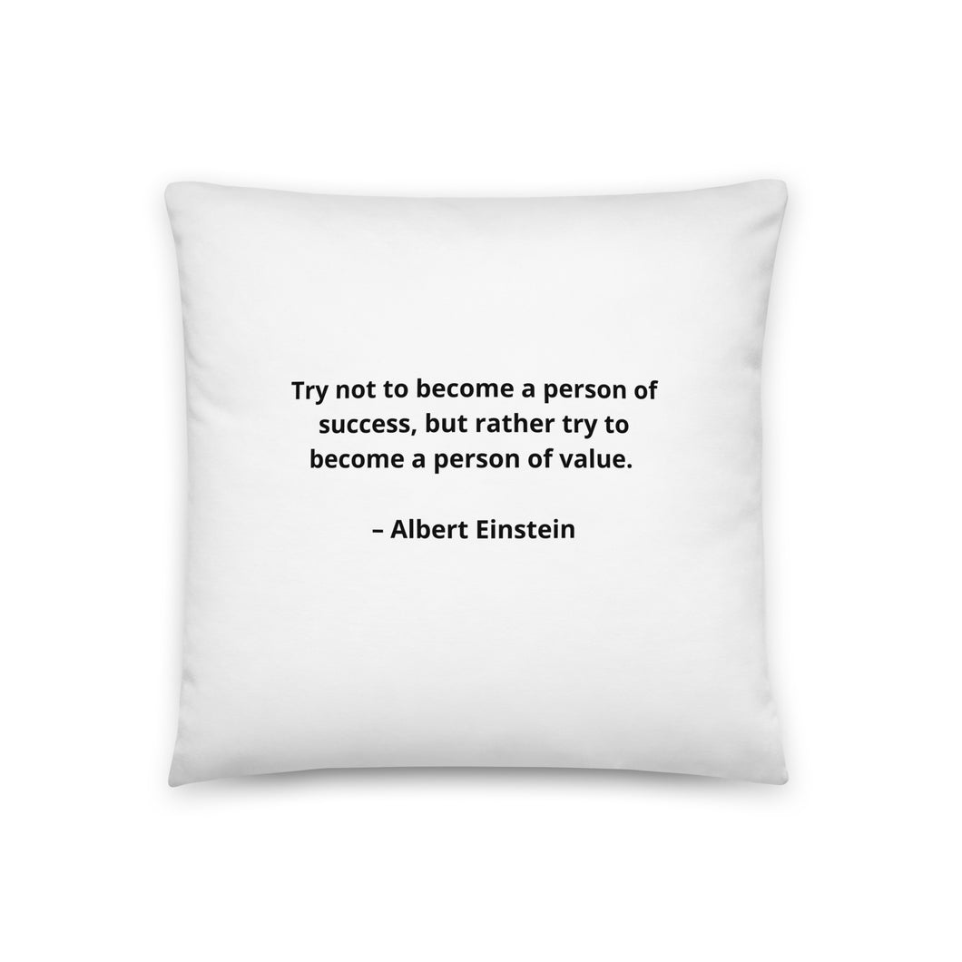 Albert Einstein Inspirational Pillow