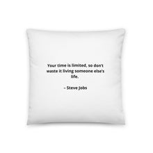 Load image into Gallery viewer, Steve Jobs Inspirational Pillow
