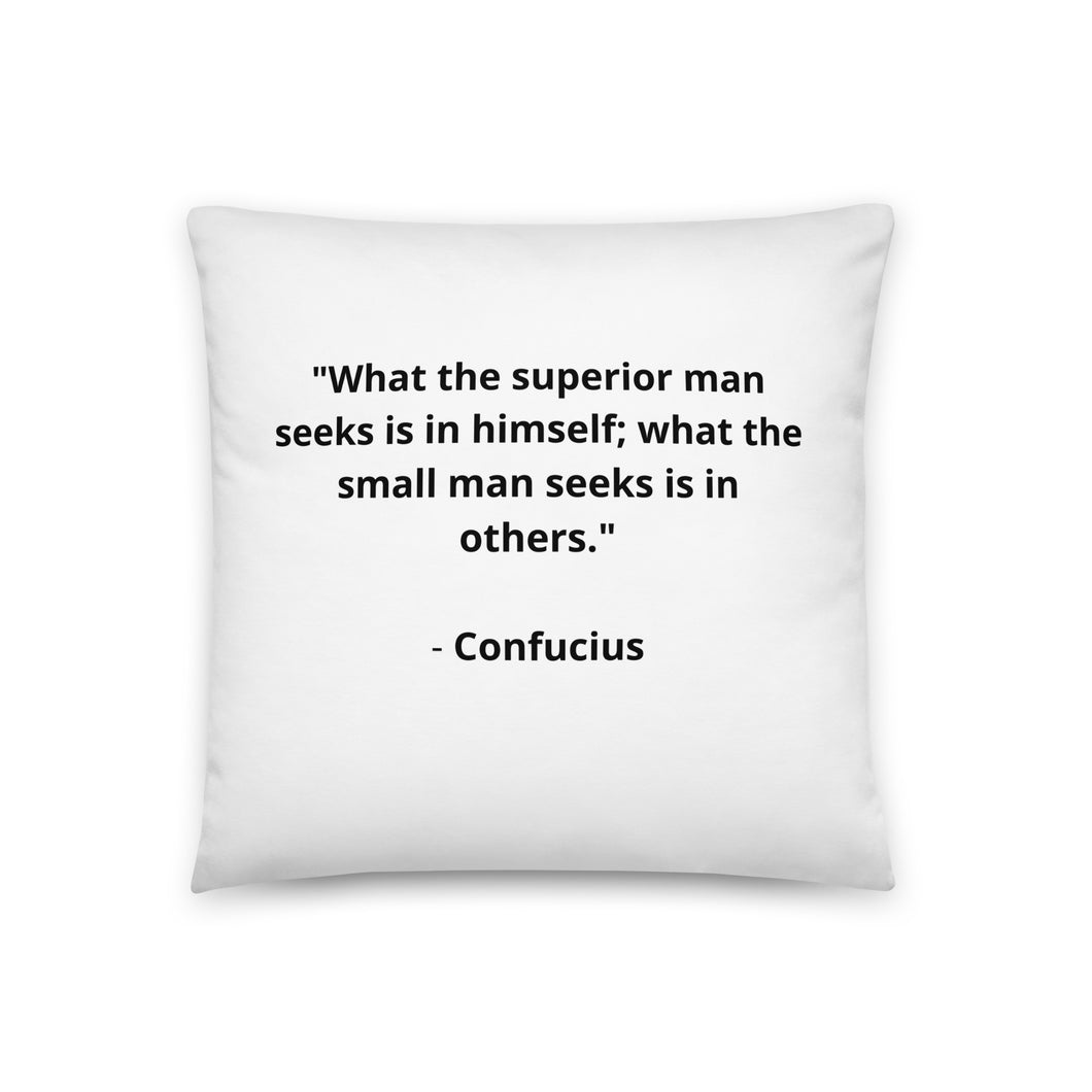 Spiritual Confucius Quote Pillow