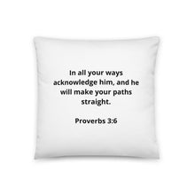 Load image into Gallery viewer, Bible Verses Proverbs 3:6 Pillow
